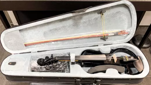 Vangoa Electric Violin Full Size 4/4 - Black Silent Electric Violin 2